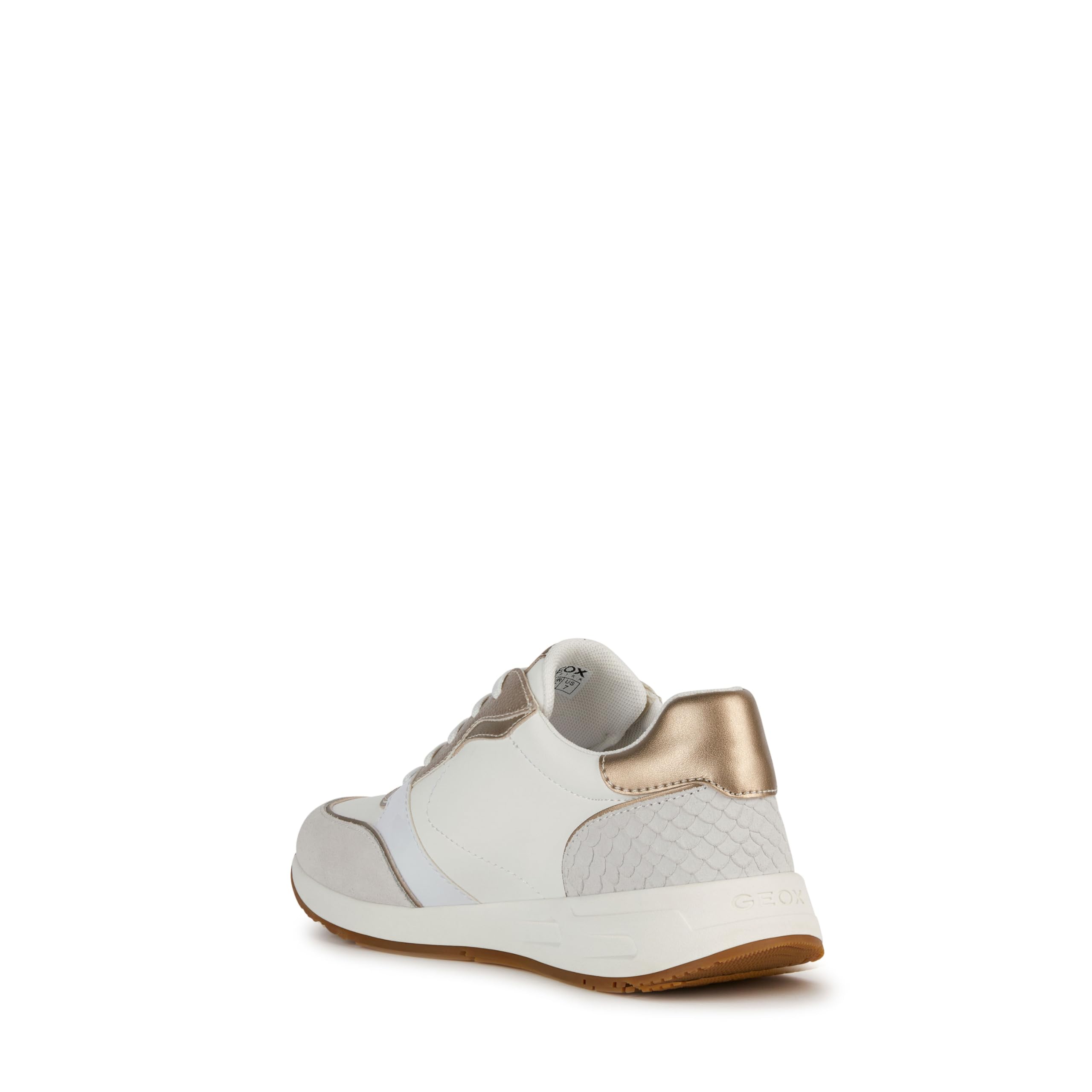 Geox D Bulmya A, Zapatillas Mujer, White Platinum, 38 EU
