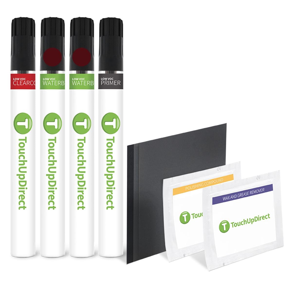 TouchUpDirect PRV Octane Red Tricoat Compatible with Dodge Exact Match Touch Up Paint Brush - Platinum Kit