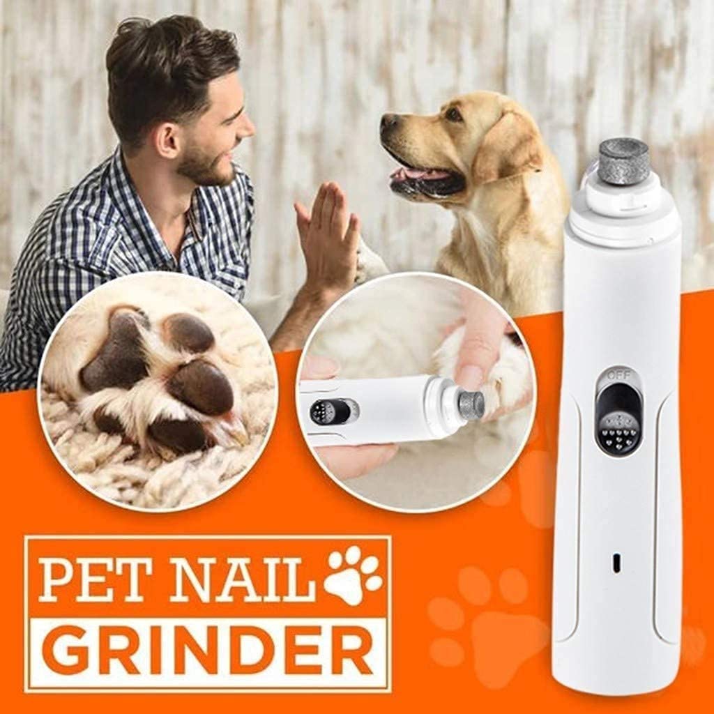 Molinillo de Clavo para Perros Profesional Pet Pet Pet Trimmer para Gatos, Perros Grandes, medianos y pequeños - alisado de Pata indolora, Aseo, Herramienta de Recorte □ Recargable, bajo Ruido