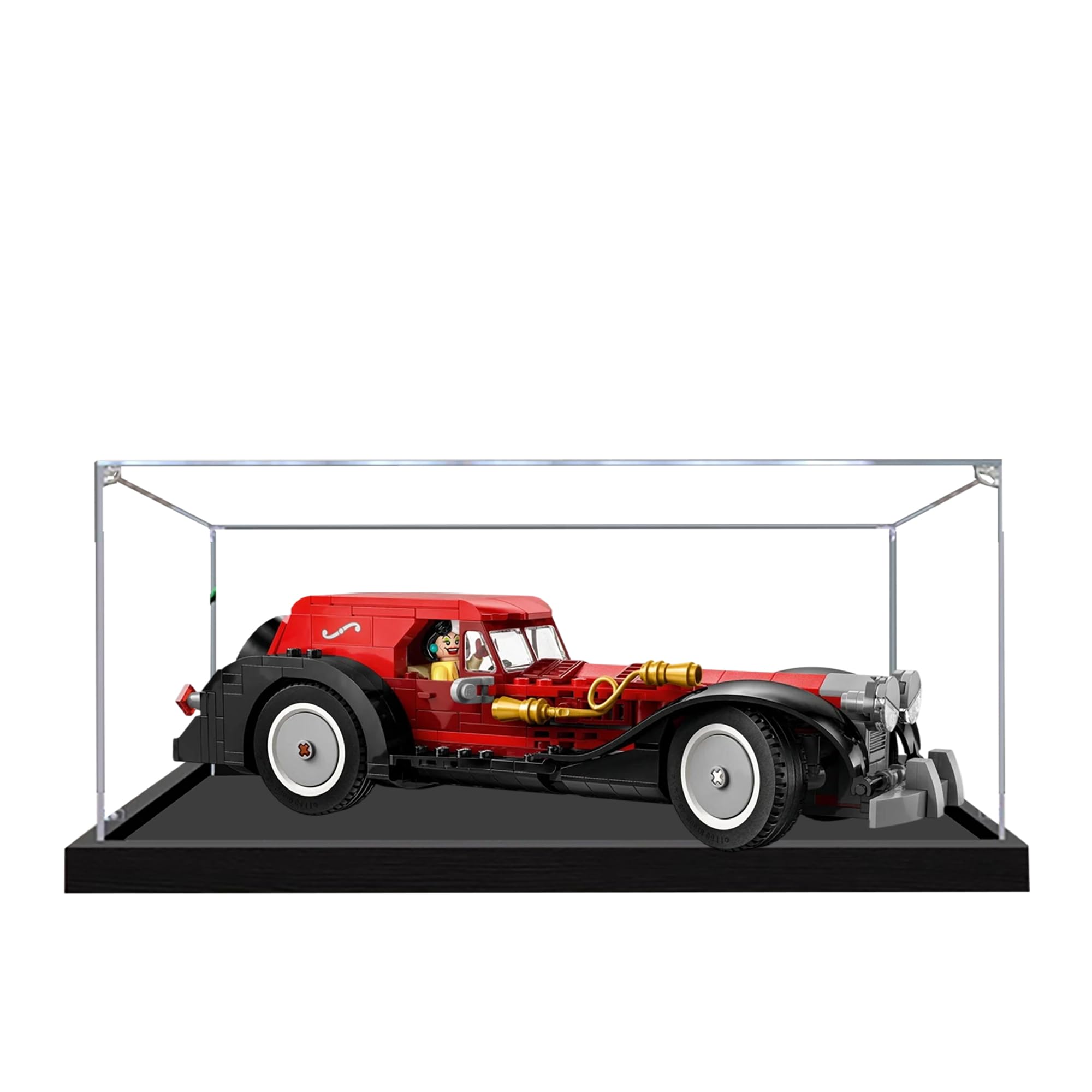 Acrylic Display Case for Lego 43277 Cruella Deville's car Model, 3mm Dustproof Display Box, Display Case Compatible with Lego 43277 (Model Not Included) (Transparent 2MM)