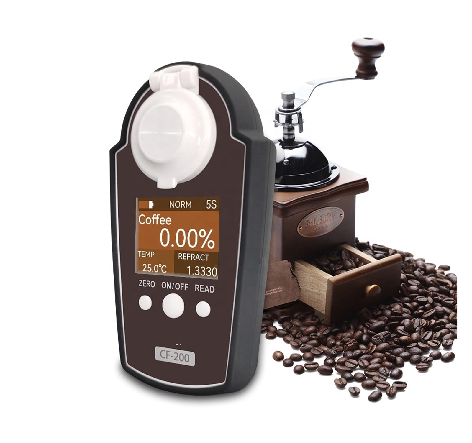 Medidor de concentración Digital TDS café Bolsillo, densitómetro Que Mide el refractómetro para Laboratorio