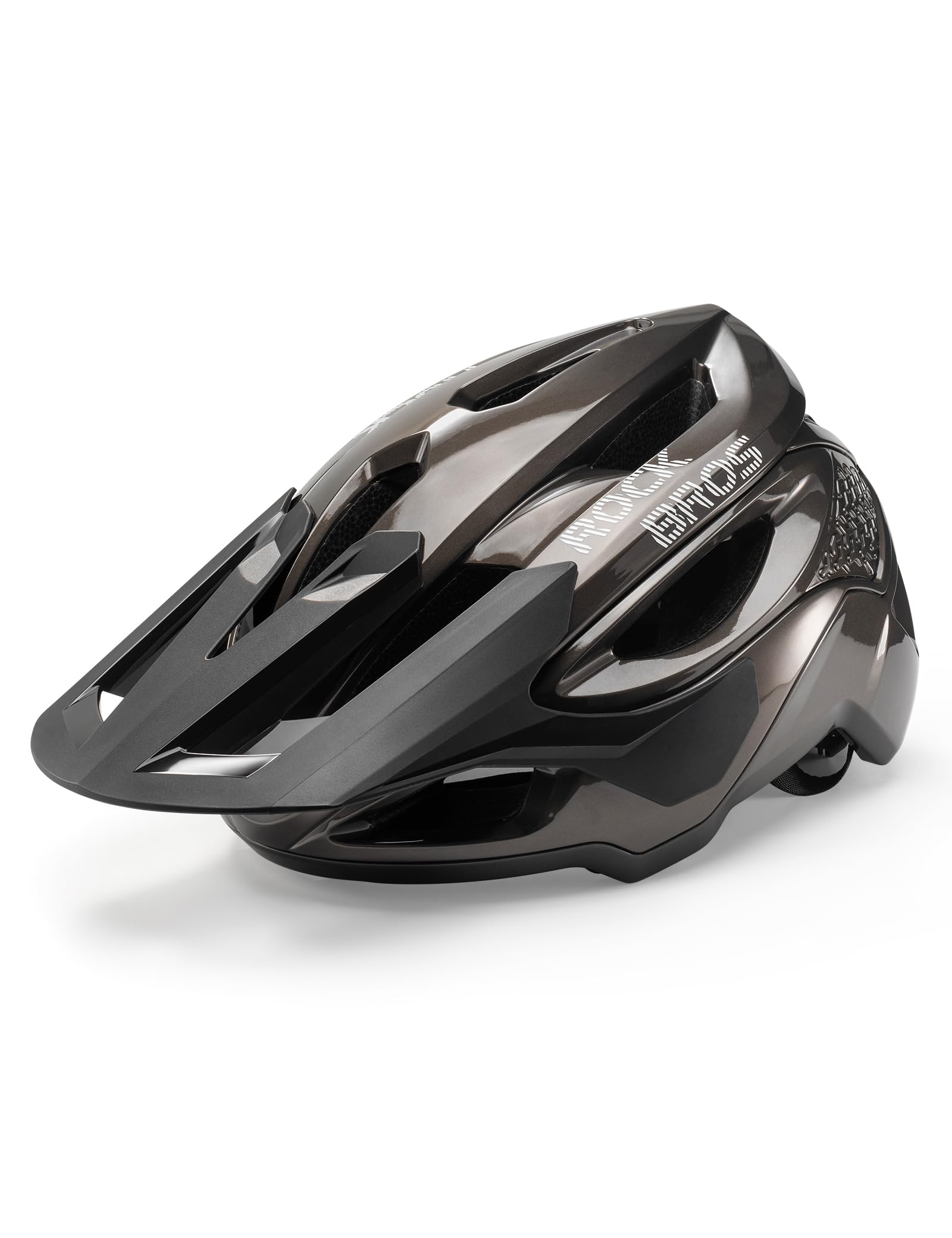 ROCKBROS Mountain Bike Helmet Lightweight - MTB Hybrid Bicycle Helmet with Adjustable Sun Visor EPS Impact Protection Ultra-lightweight Breathable for Downhill Mountain Gravel City Bike Men Women