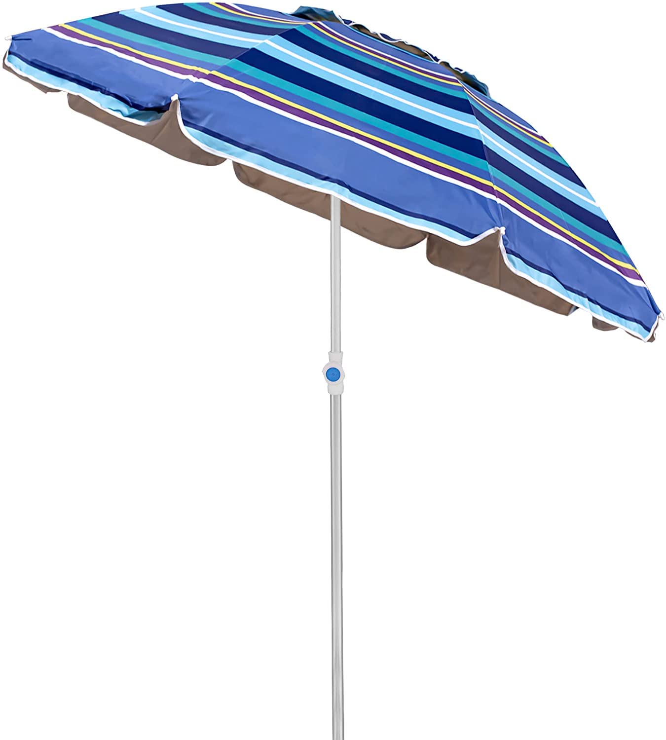 BESCH Sombrilla para Playa, Jardín o Piscina, Inclinable con Protección Solar UV50+