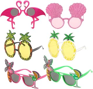 6 Peças De Óculos De Sol Da Moda Óculos De Sol De Festa De Verão Óculos De Moda Óculos De Festa Óculos De Sol Feminino Adereços De Moda Óculos De Sol Femininos Óculos De Sol De