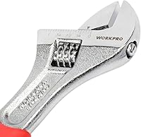 Vista 8 de WORKPRO Juego de llaves ajustables CR-V de 3 piezas con empuñaduras antideslizantes de goma de 10 pulgadas, 8 pulgadas, 6 pulgadas