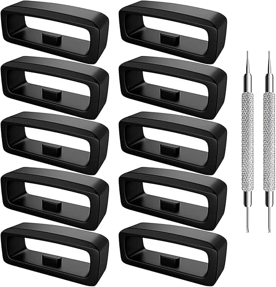 T Tersely (10 Pack) 22mm Watch Band Strap Loops Fastener Ring for