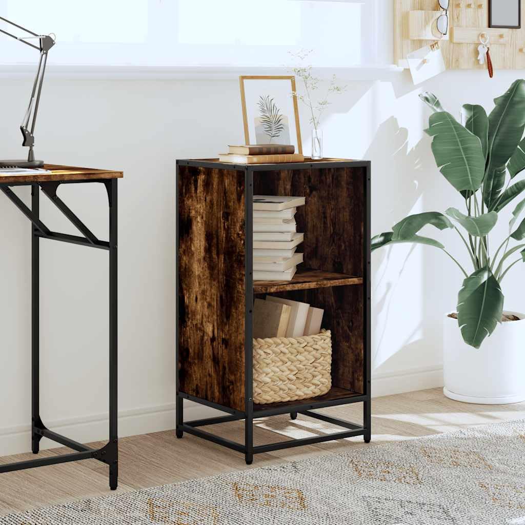 Libreria di incenso 40 x 35 x 76 cm, struttura in metallo, 2 scomparti, stabile, durevole, design moderno per soggiorno, studio