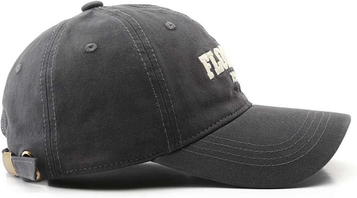 Florida Hat Unisex Baseball Cap Cotton Sun Hat Adjustable Trucker Cap - Image 4