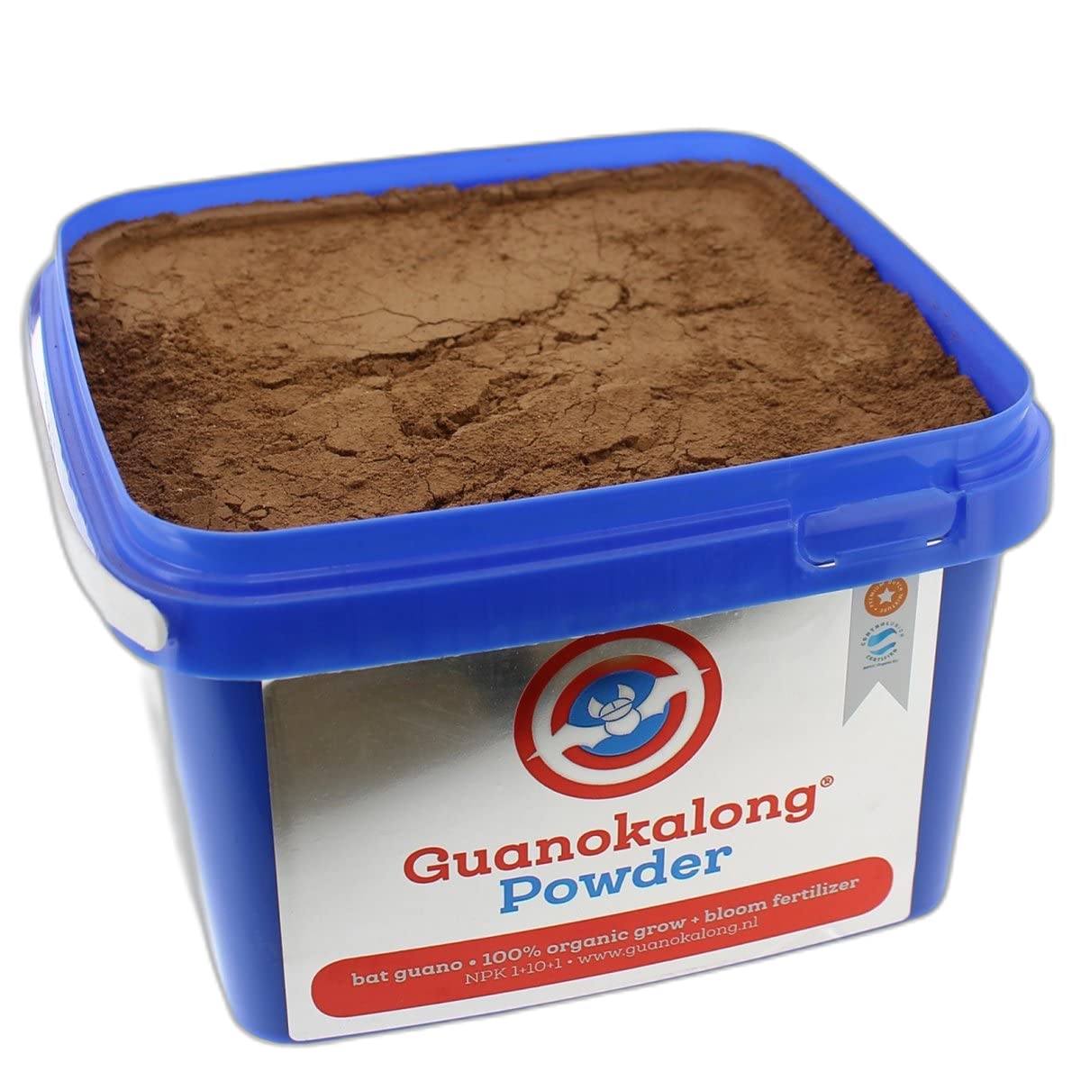 Guanokalong Guano de Chauve-Souris en Poudre 1 kg Engrais, Blanc, Bleu, Rouge