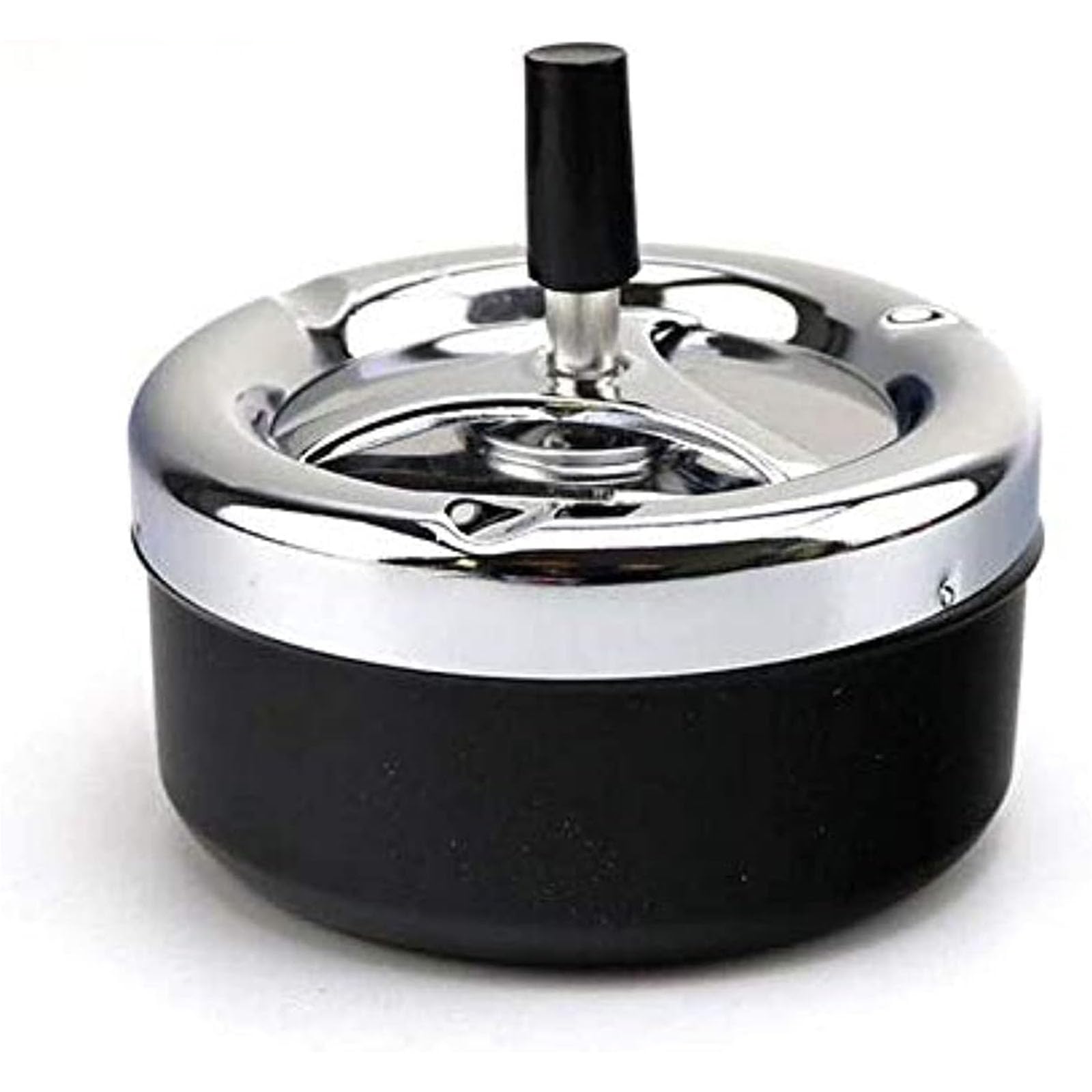 Ashtray Steel, Ashtrays Metal Sealed Ashtray with Lid Living Room Bedroom Outdoor Office Household Ashtray Simple Modern Decor