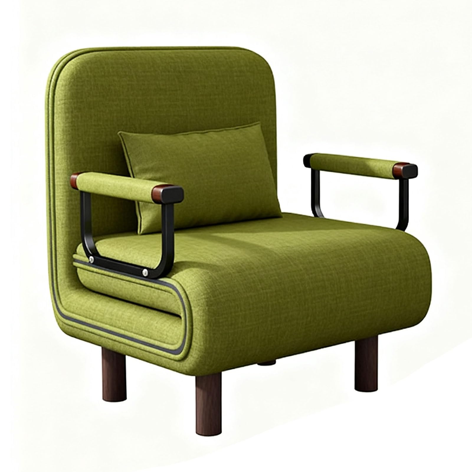 Letti Singoli Poltrona Letto Singolo Salvaspazio Poltrona for Camera Da Letto Moderna Schienale Regolabile in 5 Posizioni Utilizzato in Uffici, Soggiorni(Green)