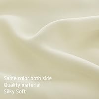 Vista 5 de NICETOWN Cenefas de granja para dormitorio, oscurecimiento de la habitación, bolsillo ajustable para barra, cubierta de ventana alta para sala