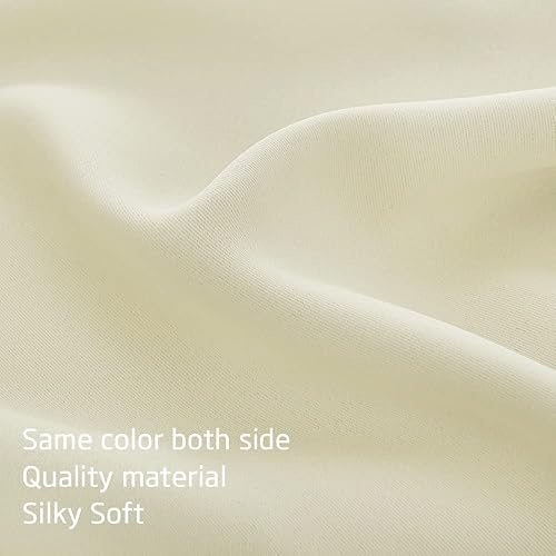 Miniatura 5 de NICETOWN Cenefas de granja para dormitorio, oscurecimiento de la habitación, bolsillo ajustable para barra, cubierta de ventana alta para sala de