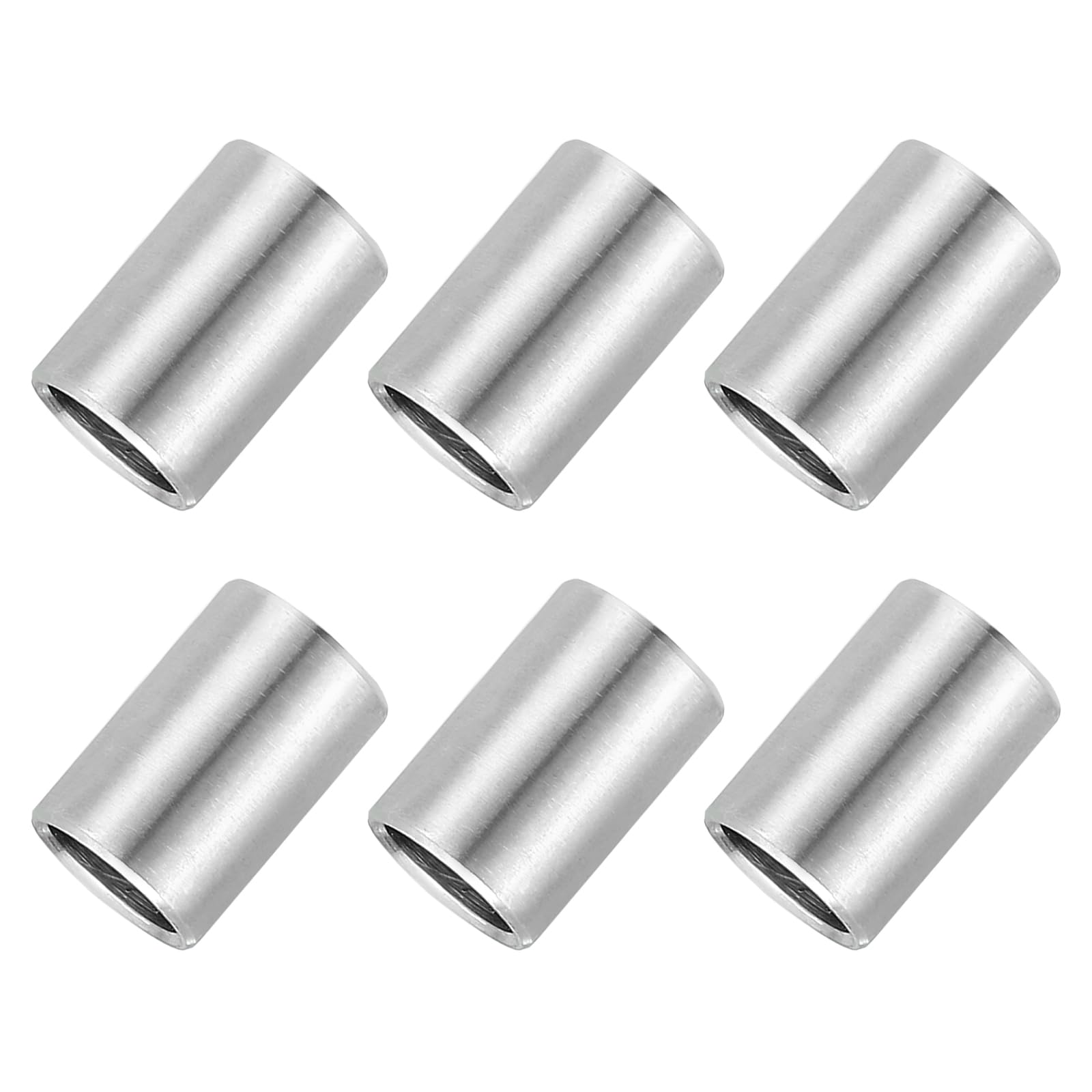 PATIKIL 6 Pcs Stainless Steel Spacers, 8mm ID x 10mm OD x 16mm Height 304 Stainless Steel Bushing Screw Standoff Unthreaded Round Spacer for 5/16"M8 Screws Bolts Nuts