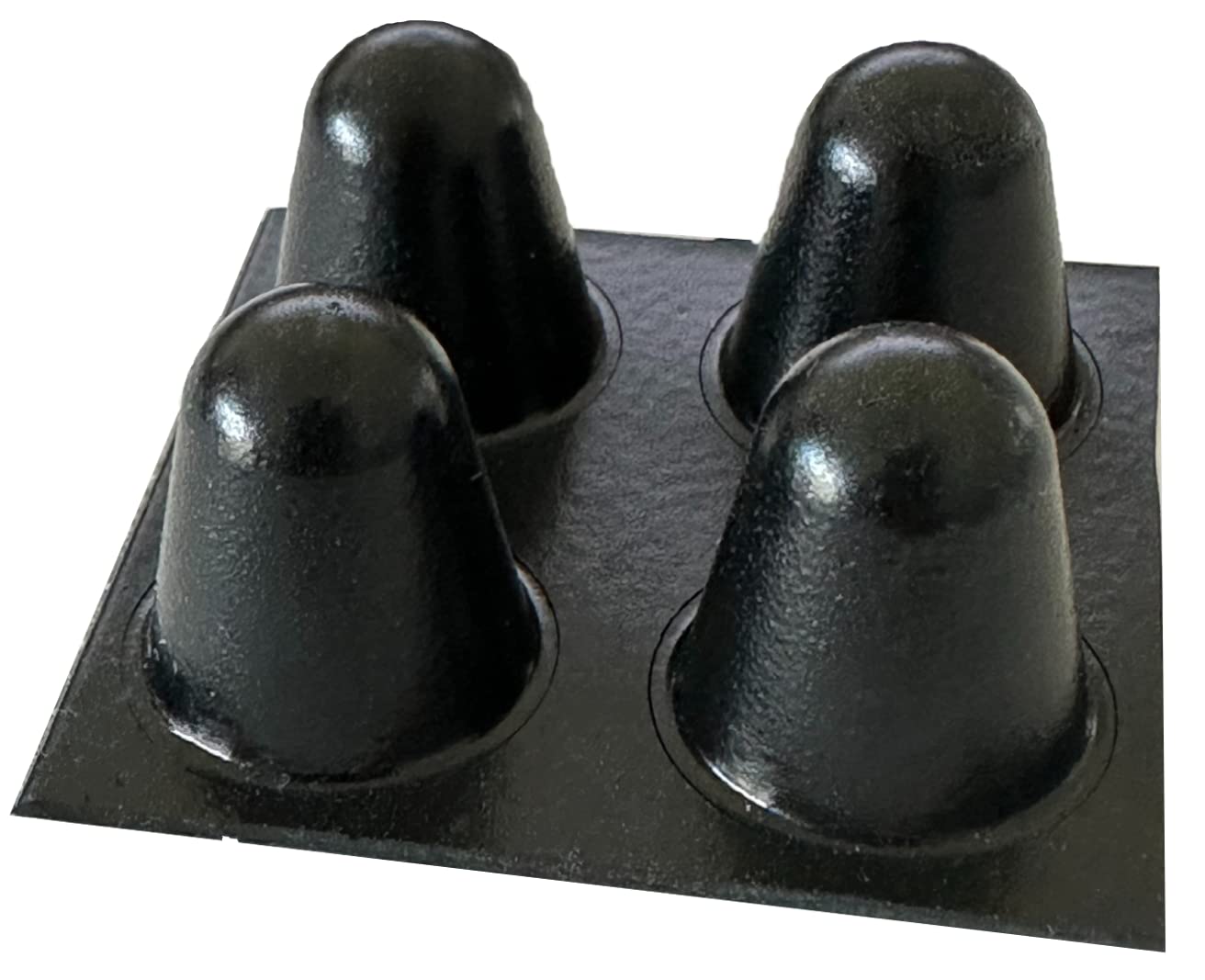 Self Adhesive Polyurethane Bumper Stops Feet Bumpons 16.6 x 16.6mm high[Black]