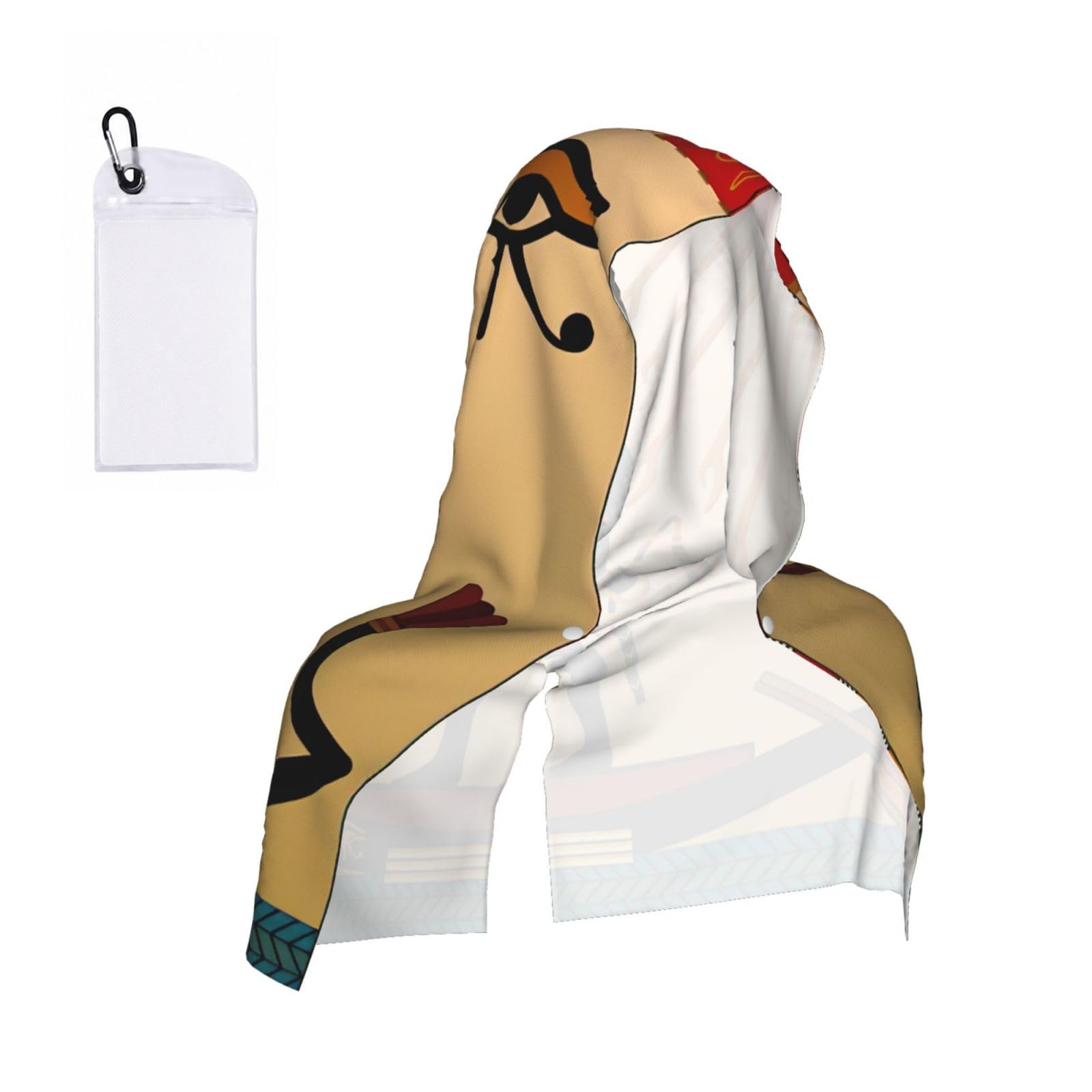 ZYJHYY Sun Old Egyptian Timeless Grace Print Unisex Swimming Towel Practical Camping Towel Skin-Friendly Cooling Towel For Workout Training