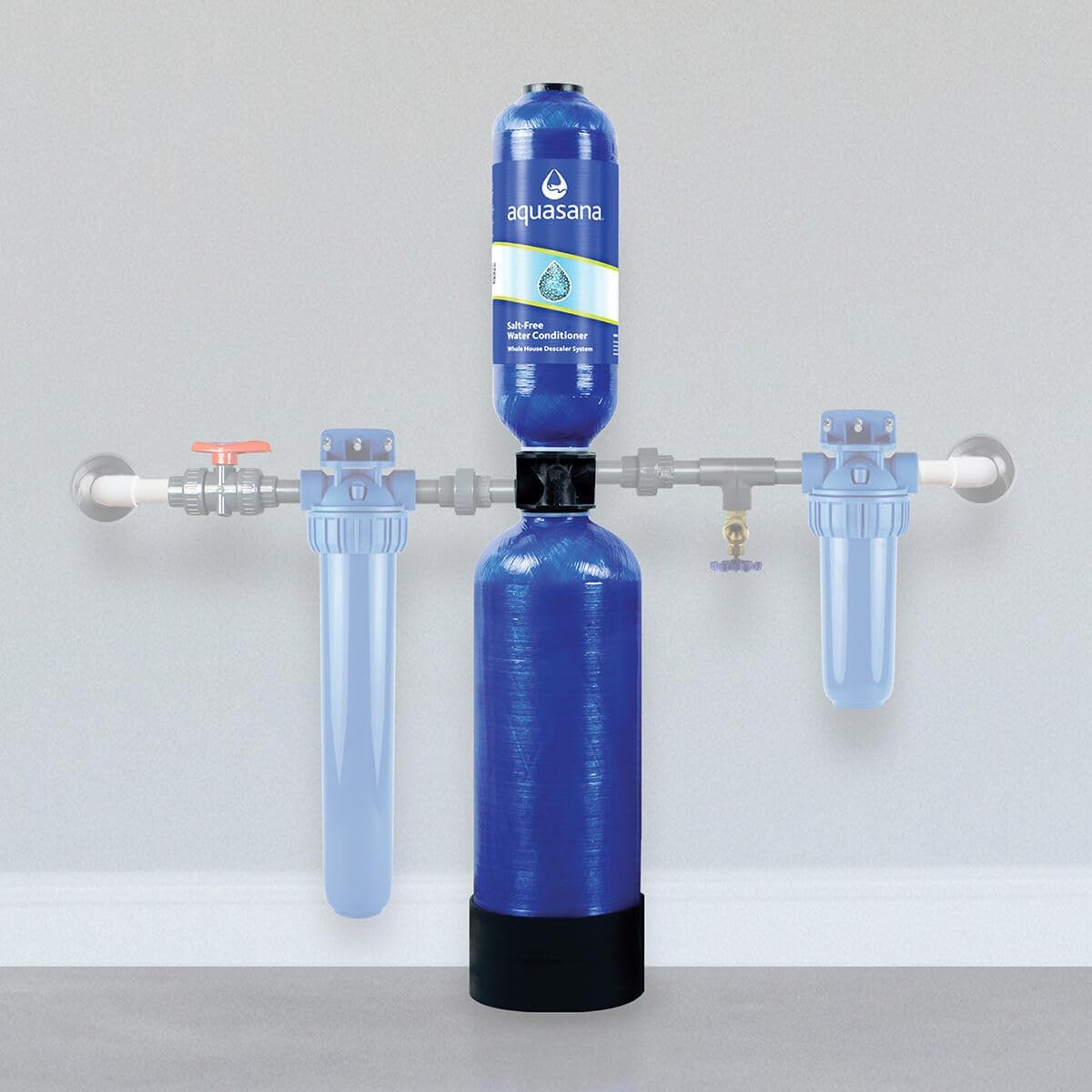 Aquasana Whole House Salt-Free Softener Alternative Replacement Tank| 600,000 Gallons | Descaler Tackles Sediment & Scale to Protect Pipes & Appliances | No Salt or Drain Line Required | EQ-AST-WH-R