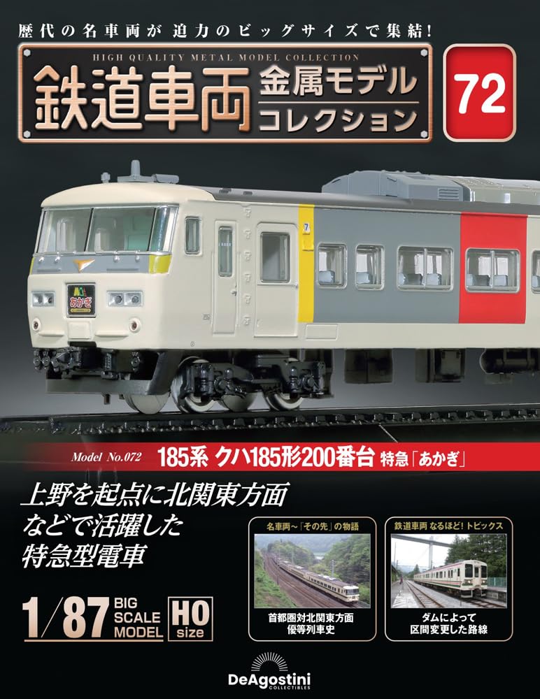2台鉄道車両金属モデルコレクション 鉄道車両 金属モデルコレクション 第72号(185系 クハ185形200番台 特急