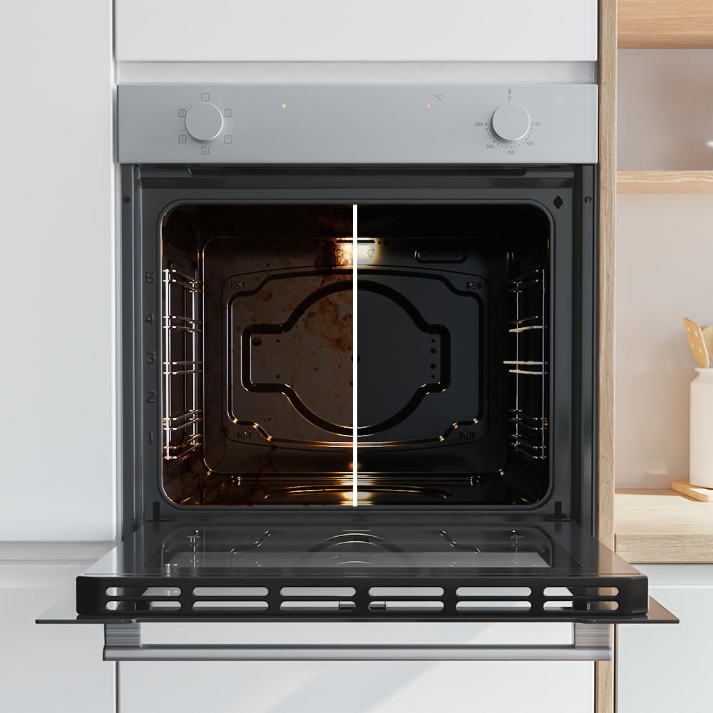 Cecotec Forno Integrabile Multifunzione Convenzionale 80L Bolero Hexa C126400 Line. 2800 W, 5 funzioni, basso consumo, luce interna, Steam Assist, Steam EasyClean, porta fredda con 2 cristalli