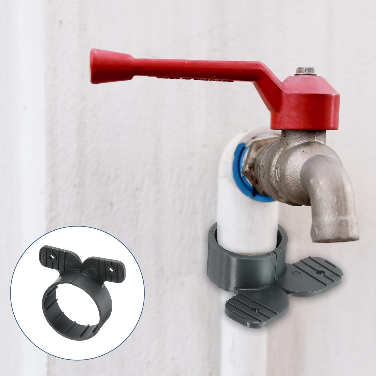 QUARKZMAN 100 Piezas Abrazaderas De Suspensión Para Tuberías 2" Estilo Mariposa Para Soportes De Tuberías Pex Cobre CPVC Color Gris