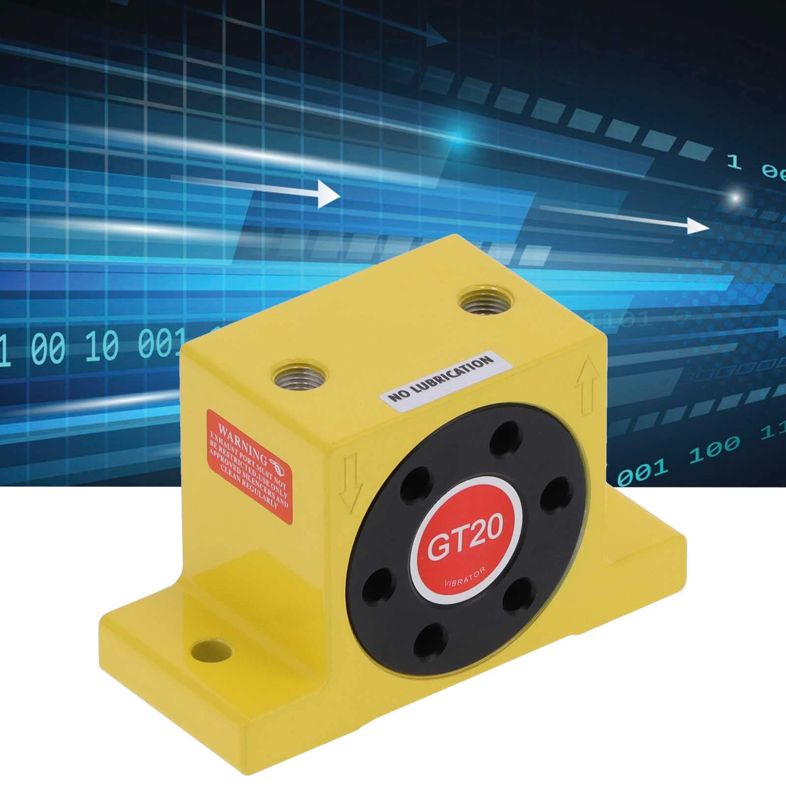 Vibratore a Turbina Ad Aria, Vibratore Pneumatico Oscillatore a Turbina Ad Aria a Basso Rumore Forniture per Piattaforma Vibrante in Lega di Alluminio