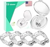 Anti Snore Clip, Magnetic Nose Clip,Silicone Anti Snoring Device for Better Sleep Quality, Comfortable & Professional Snoring Solution Sleeping Aid for Men Women, Snore Stop - 4 Pack