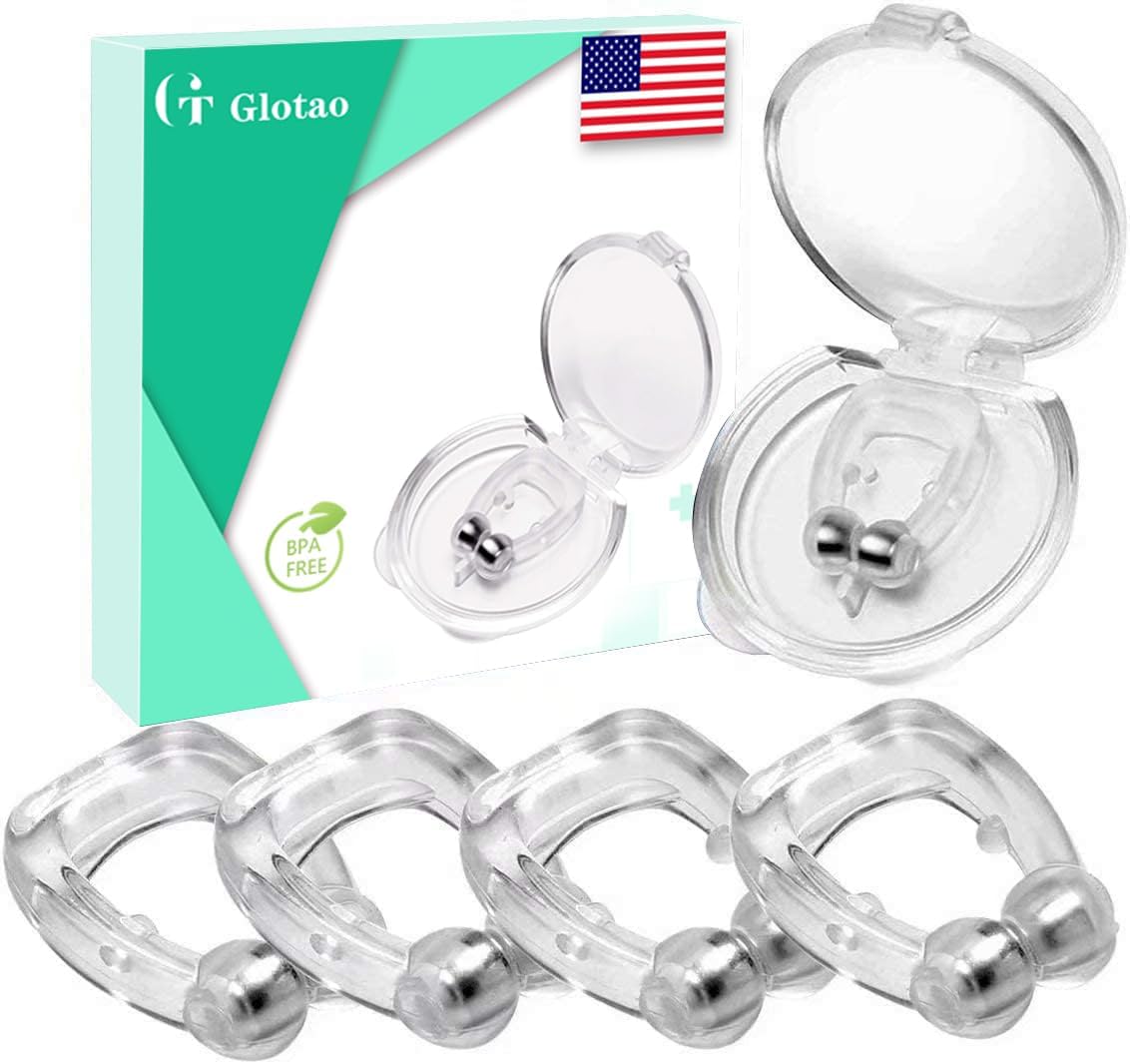 Anti Snore Clip Magnetic Nose Clip Silicone Anti Snoring Device for Better Sleep Quality Comfortable Professional Snoring Solution