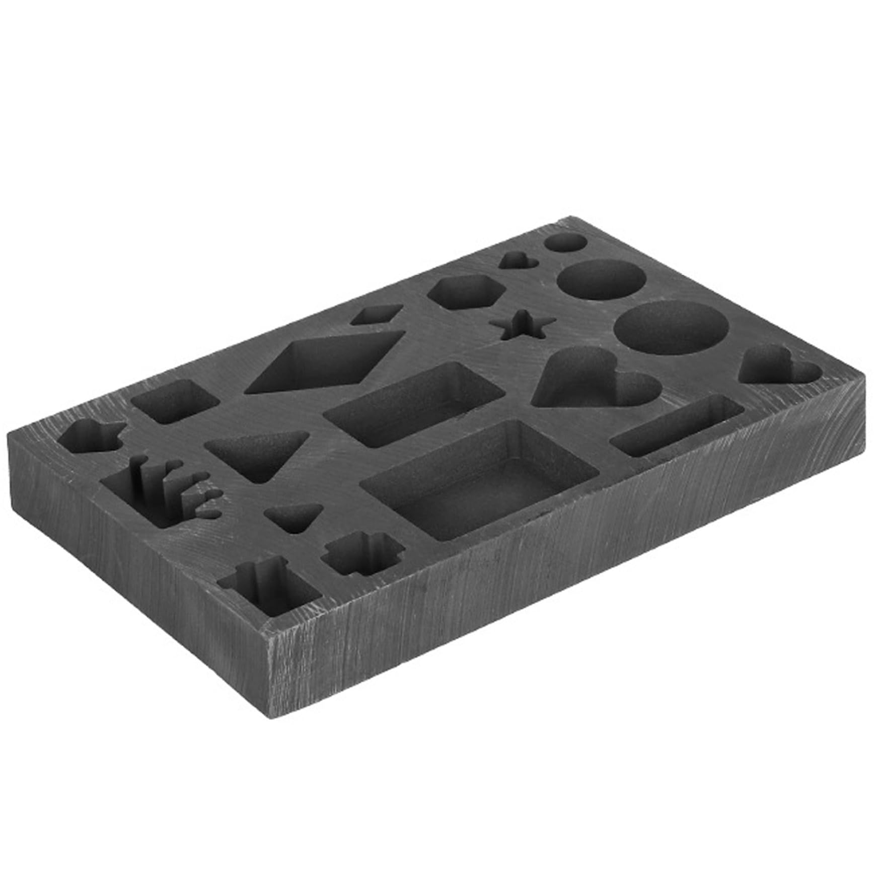 Moule à lingots de graphite antiadhésif à 20 cavités pour un démoulage propre de l'argent