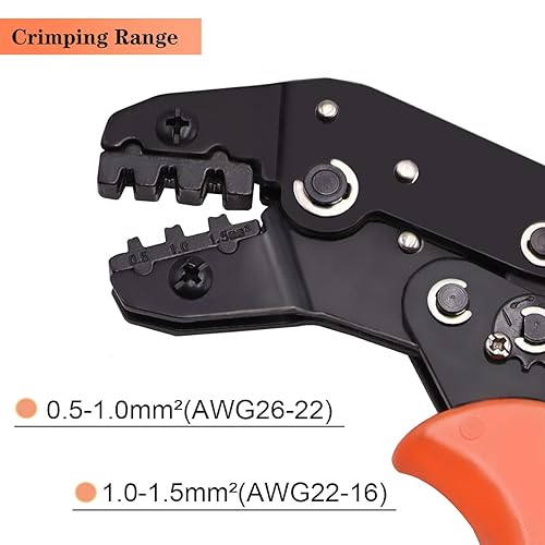 Miniatura 3 de Tnisesm 550 terminales de crimpado de barril abierto + herramientas de crimpado SN-48B