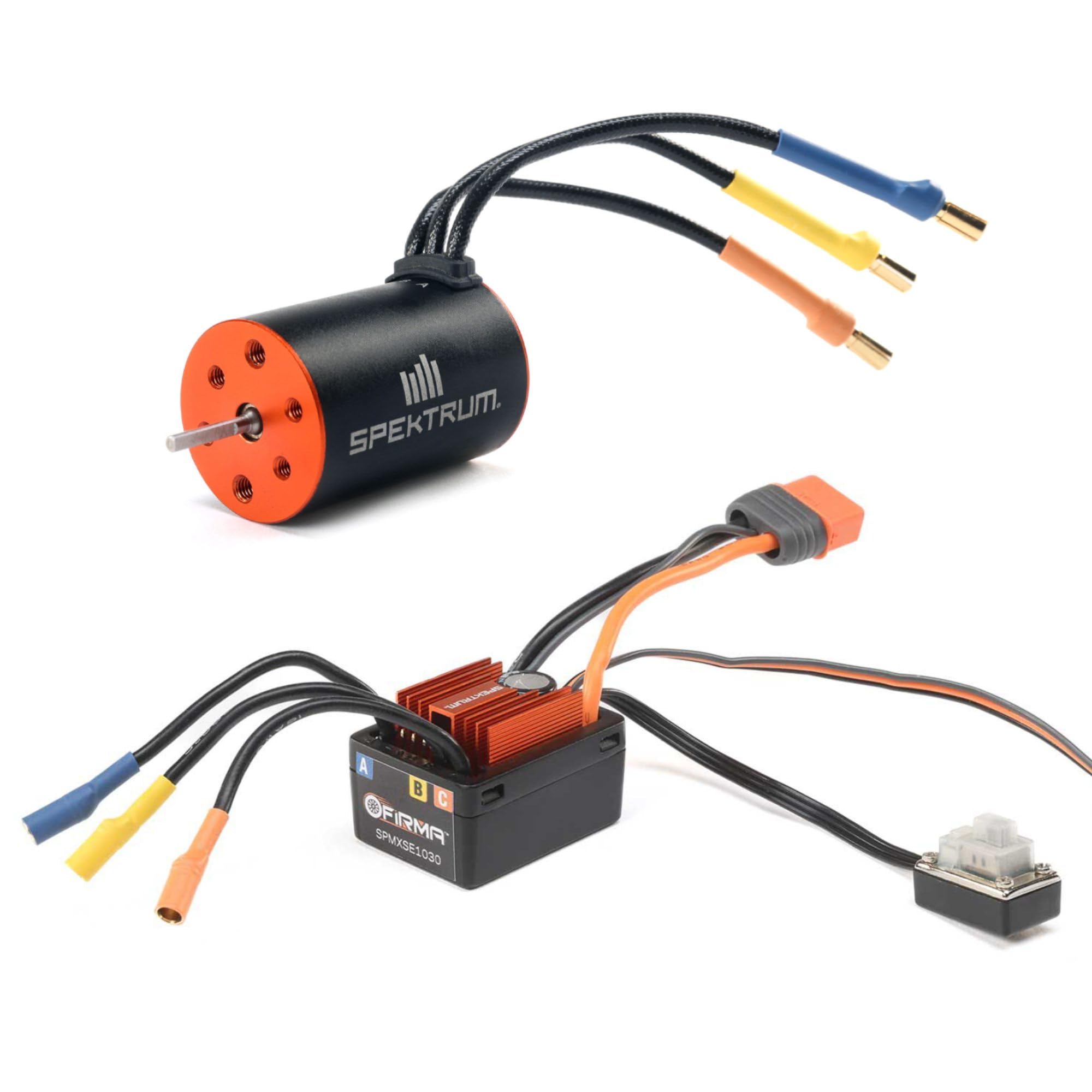 Combo Spektrum Firma 30A BL Smart ESC et moteur brushless 4500Kv SPMXSEMC14 pour voitures RC minis