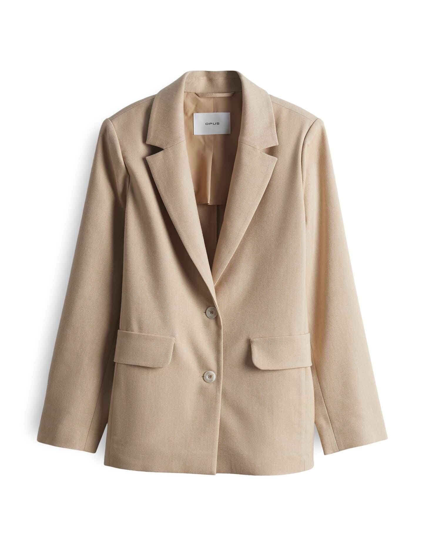 OPUS Damen Blazer Strukturierter Blazer JAOMI Regular mit Leinen Soft Oat