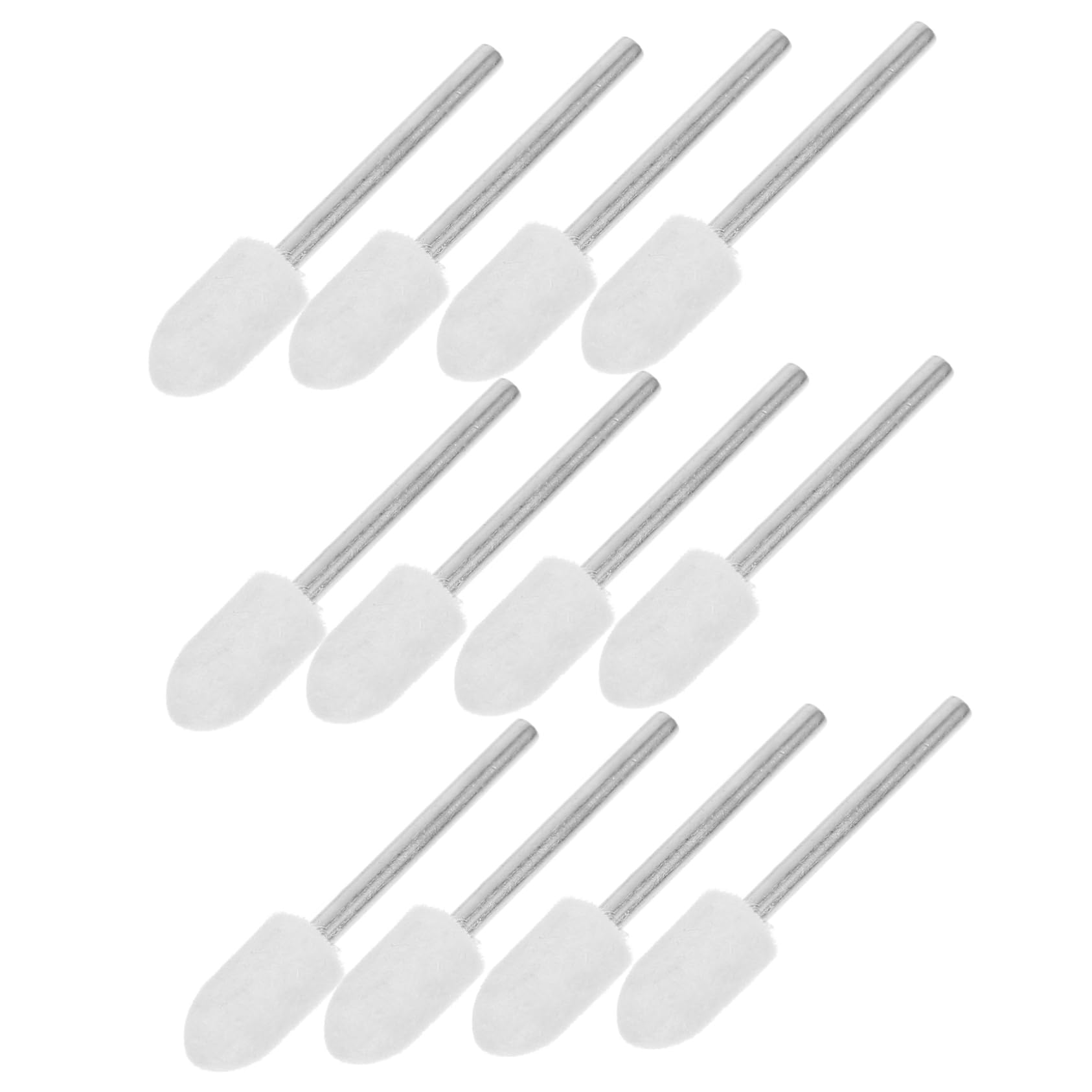 MUCKLILY Professional Jewelry Tools 12pcs Nail Art Drill Kit Mirror Finish Polishing Wheel Wool Felt Grinder