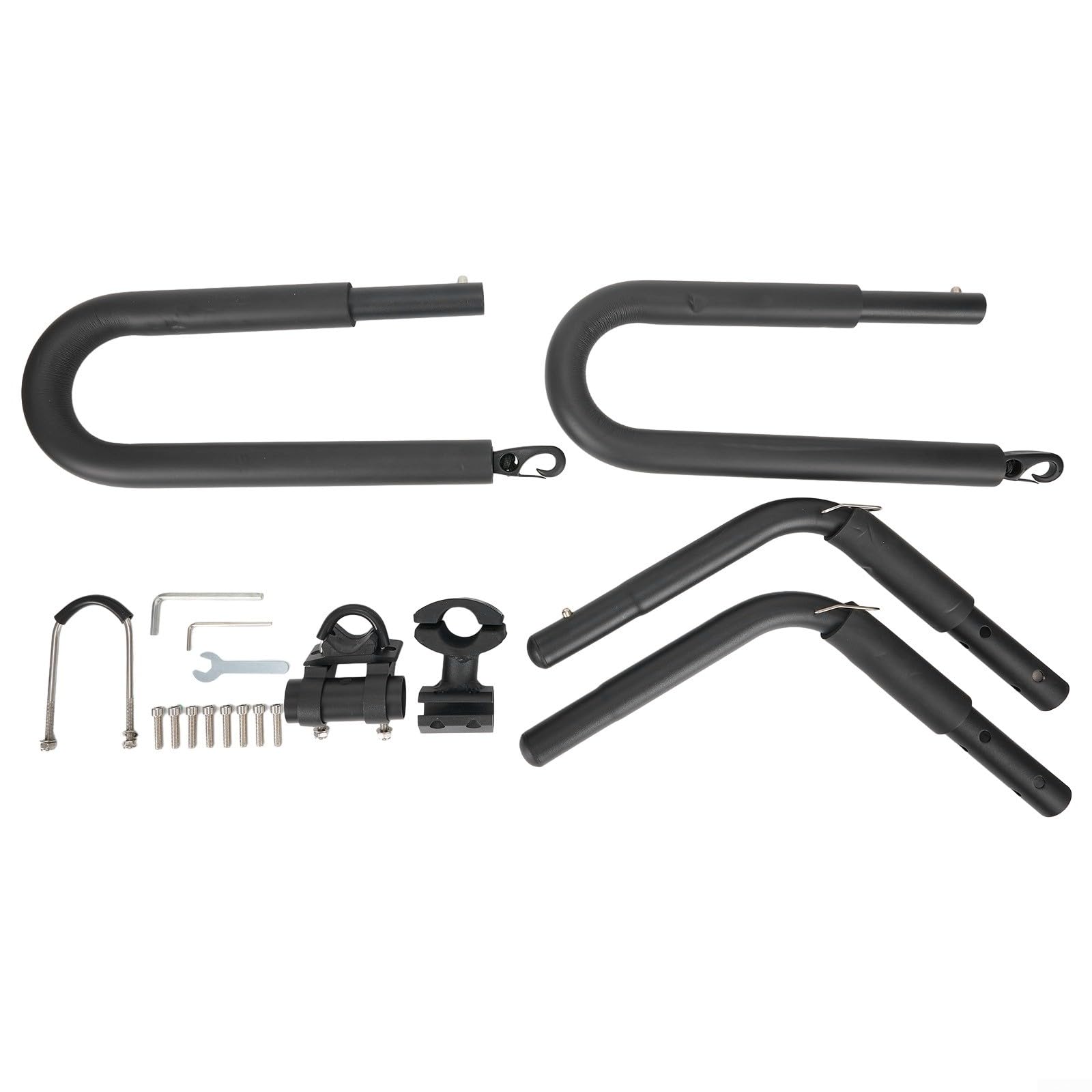 Soporte portátil para tabla de surf de bicicleta, aleación de aluminio para soporte de tabla de surf de bicicleta con espuma protectora, carga máxima de 40 kg para transporte de longboard
