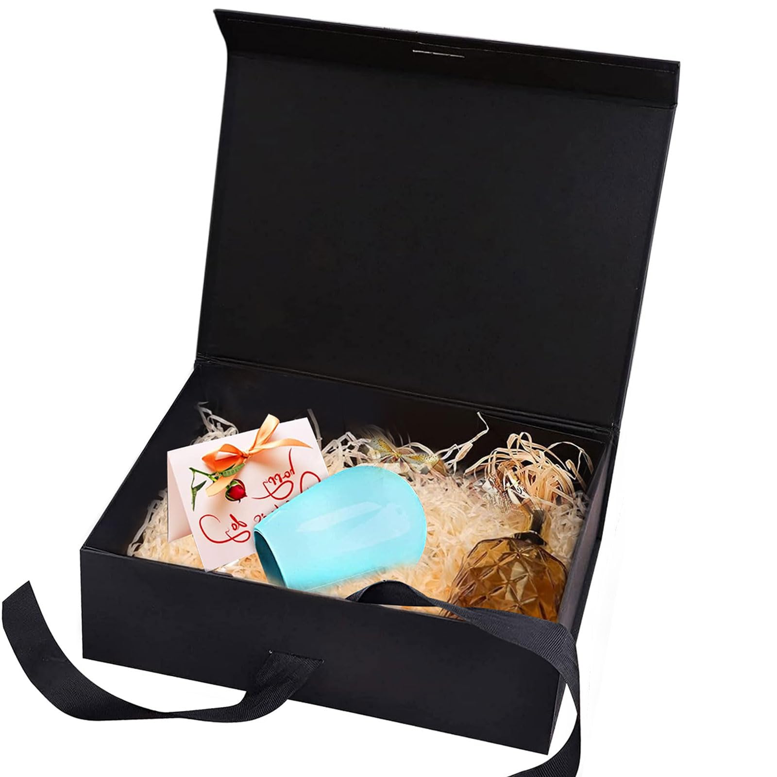 Valentijnsdag Bloem Geschenkdoos Ik Hou Van U Brief Grote Bloembakken Met Lint V