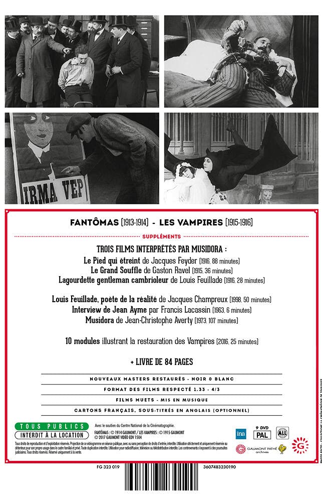 Coffret Louis Feuillade ? les Sérials noirs (Fantomas & Les Vampires) [Édition Limitée]