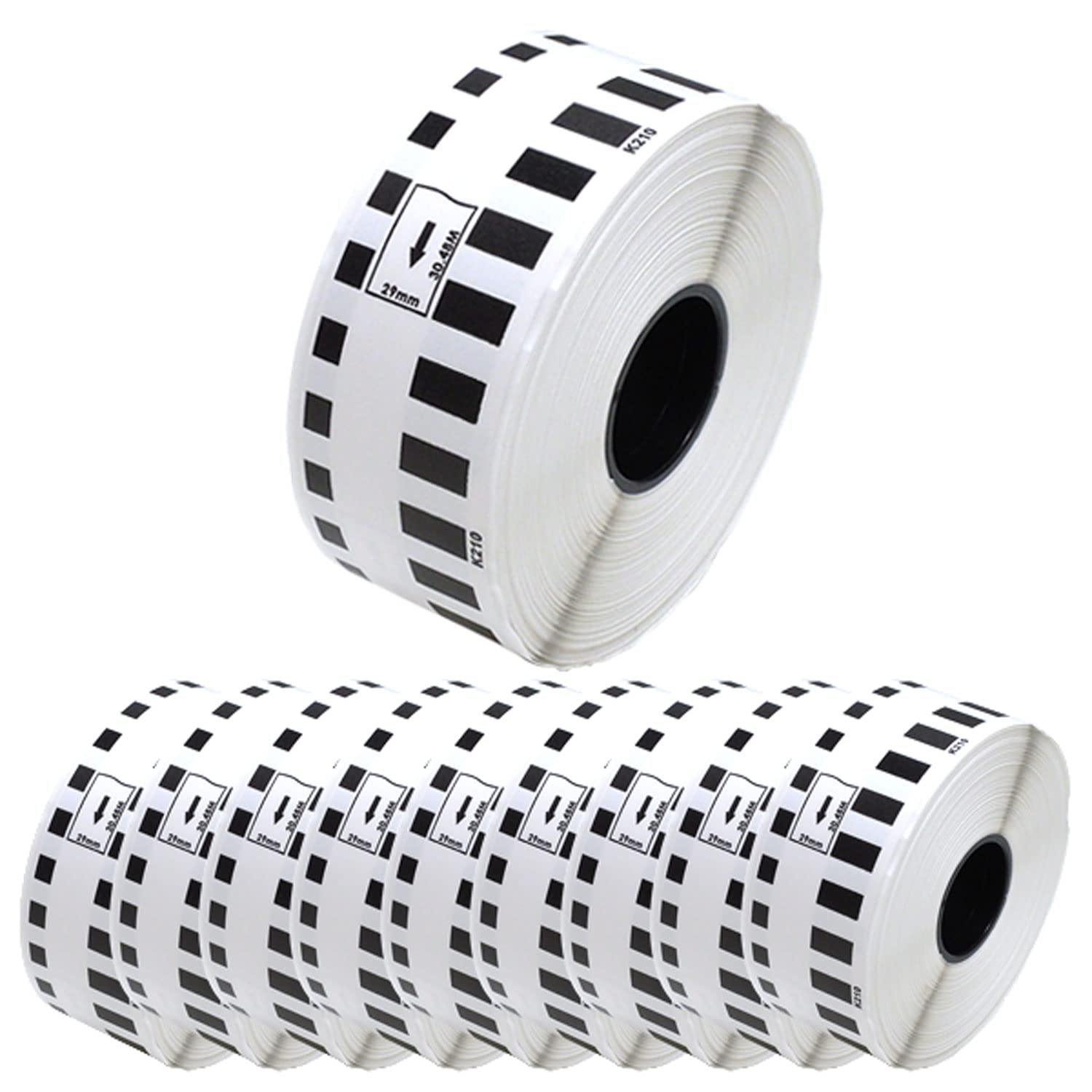 Amazon | ブラザー用 ピータッチ DKテープ (感熱紙) DK-2210 互換品 長