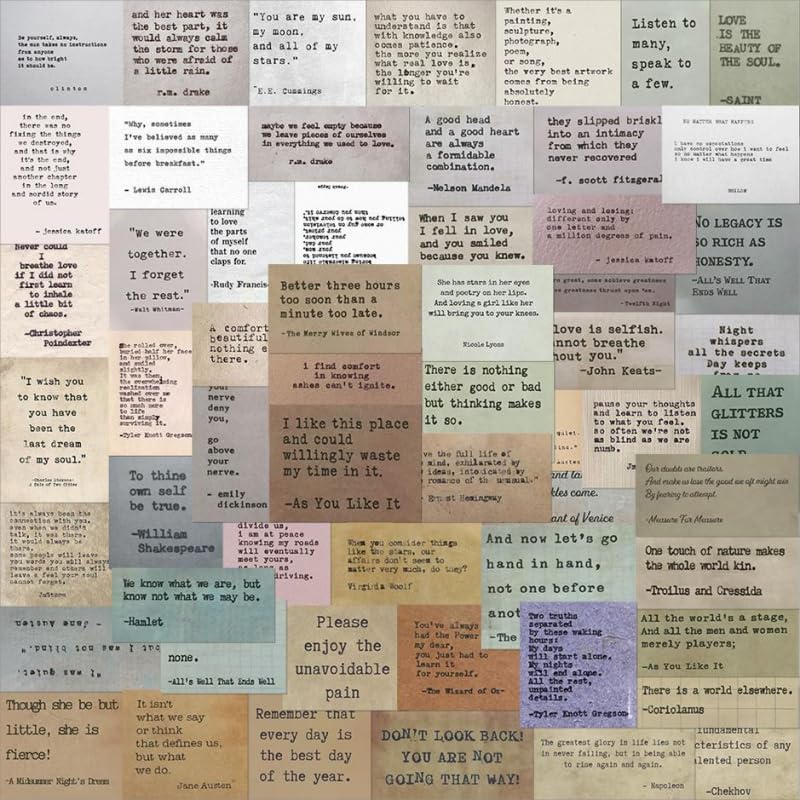 Miniatura 6 de Dwpetzo 4 rollos de calcomanías de PET para diario, cinta de acuarela para álbumes de recortes con calcomanías de citas, kit de álbumes de recortes,