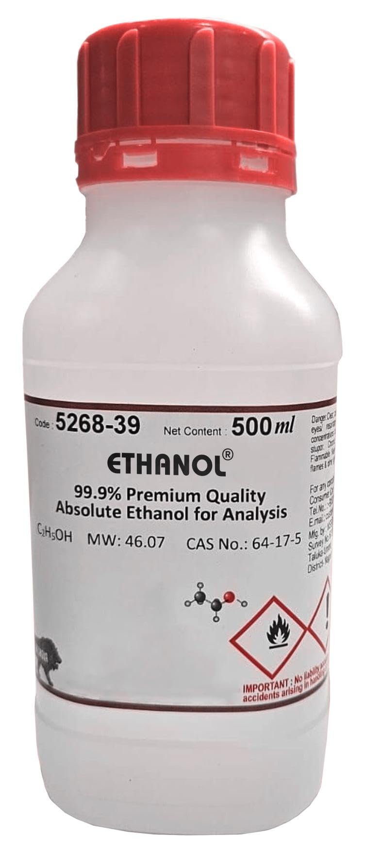 Ethanol Absolute Ethyl Alcohol for Analysis 99.9% [64-17-5]-picture-13