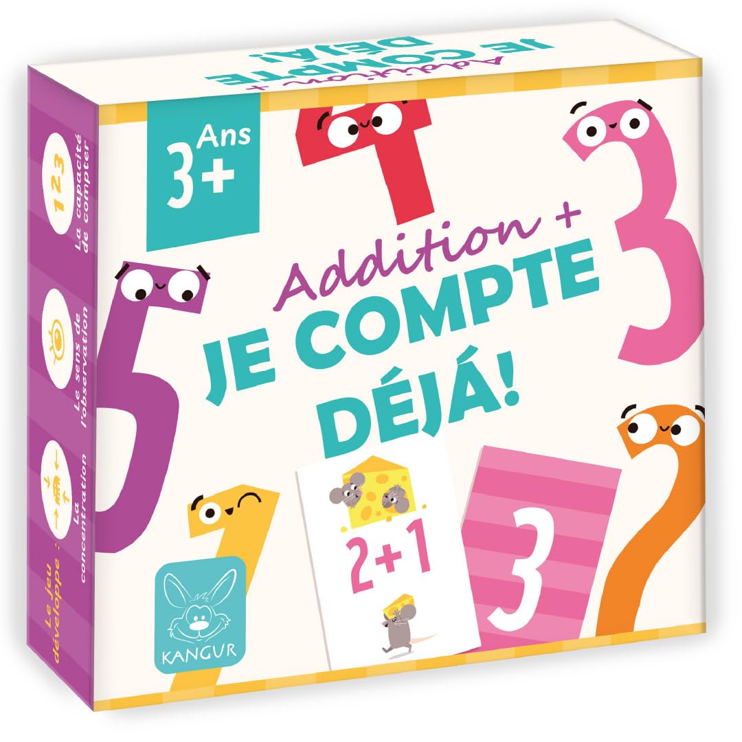 Je Compte Déjà ! – Jeu éducatif Addition 3+ – 36 Cartes, 42 Exercices – Apprendre Les Maths En Jouant