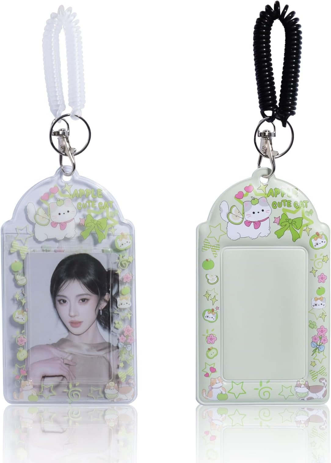 2 Pcs Kpop Photocard Holder PC Holder Kpop ID Badge Holder Stylish and Durable Kpop Collectible Card Display Case