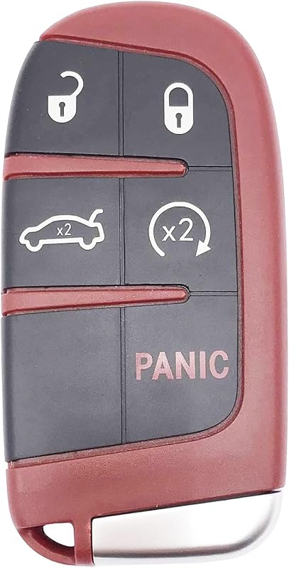 Capa de chave canivete vurbemes para Dodge, Jeep e Chrysler – 5 Buttons-R, 1 unidade