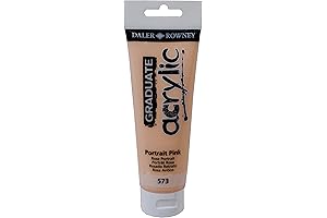 Daler-Rowney Acrylic Portrait Pink, Professional Reliable Quality for Portraits