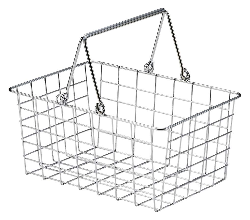 Amazon.co.jp: ちどり産業(Tidorisangyou) バスケット シルバー