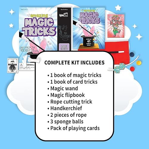 Miniatura 5 de SpiceBox Kit de iniciación de trucos mágicos para niños, juego de actividades de mago, juegos de fiesta, regalos de cumpleaños divertidos para