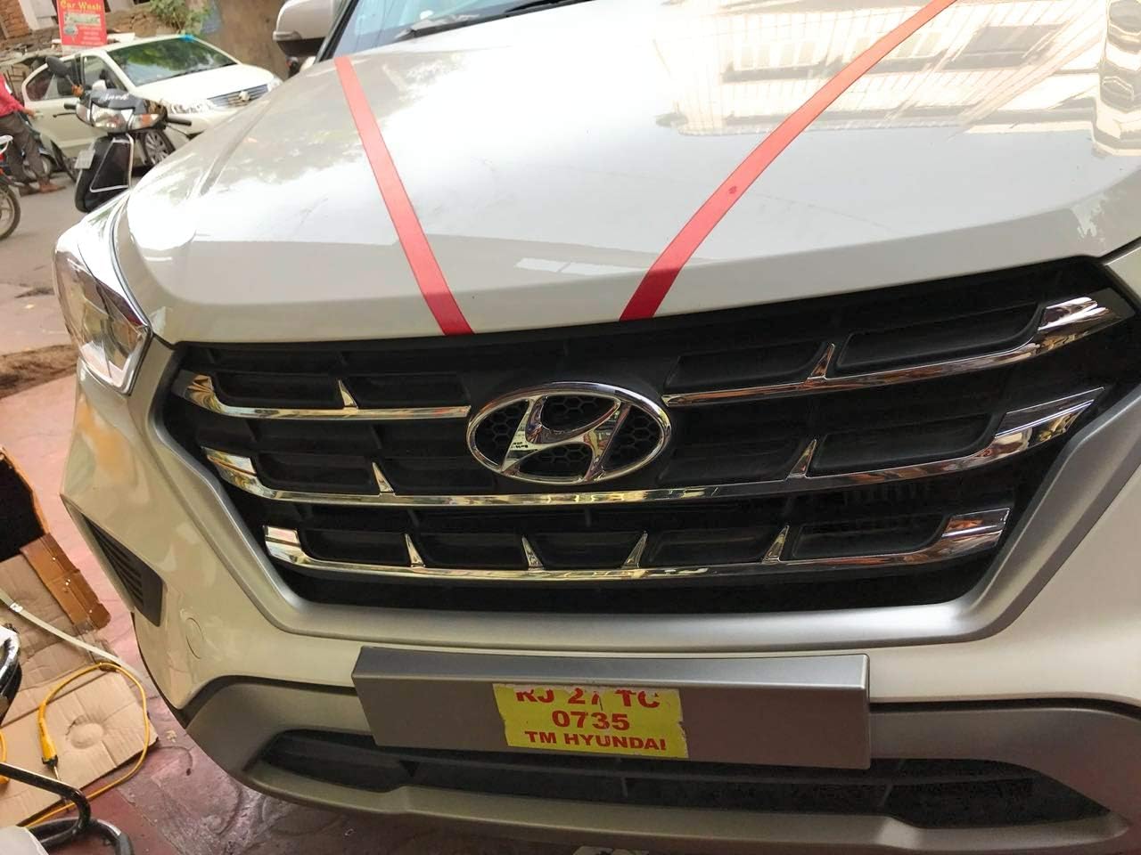 SDR Front Chrome Grill Compatible with Hyundai Creta || 2018
