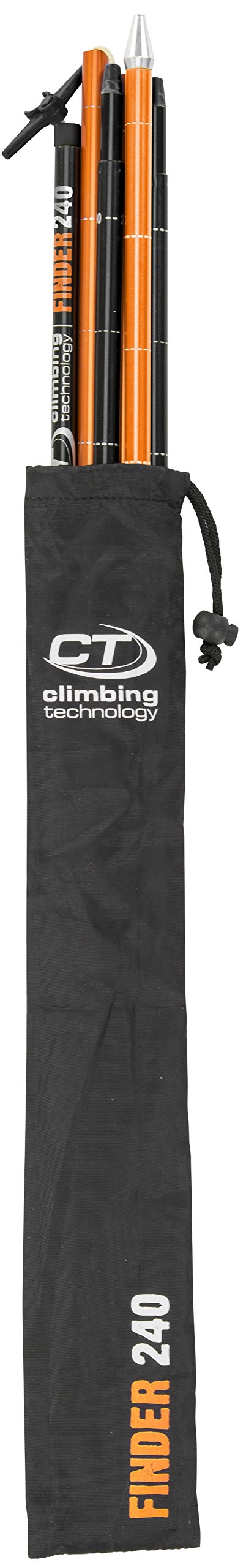 Climbing Technology Probe Finder 240 2i80906ctstd Sonde d'avalanche, Noir/Orange, Taille Unique