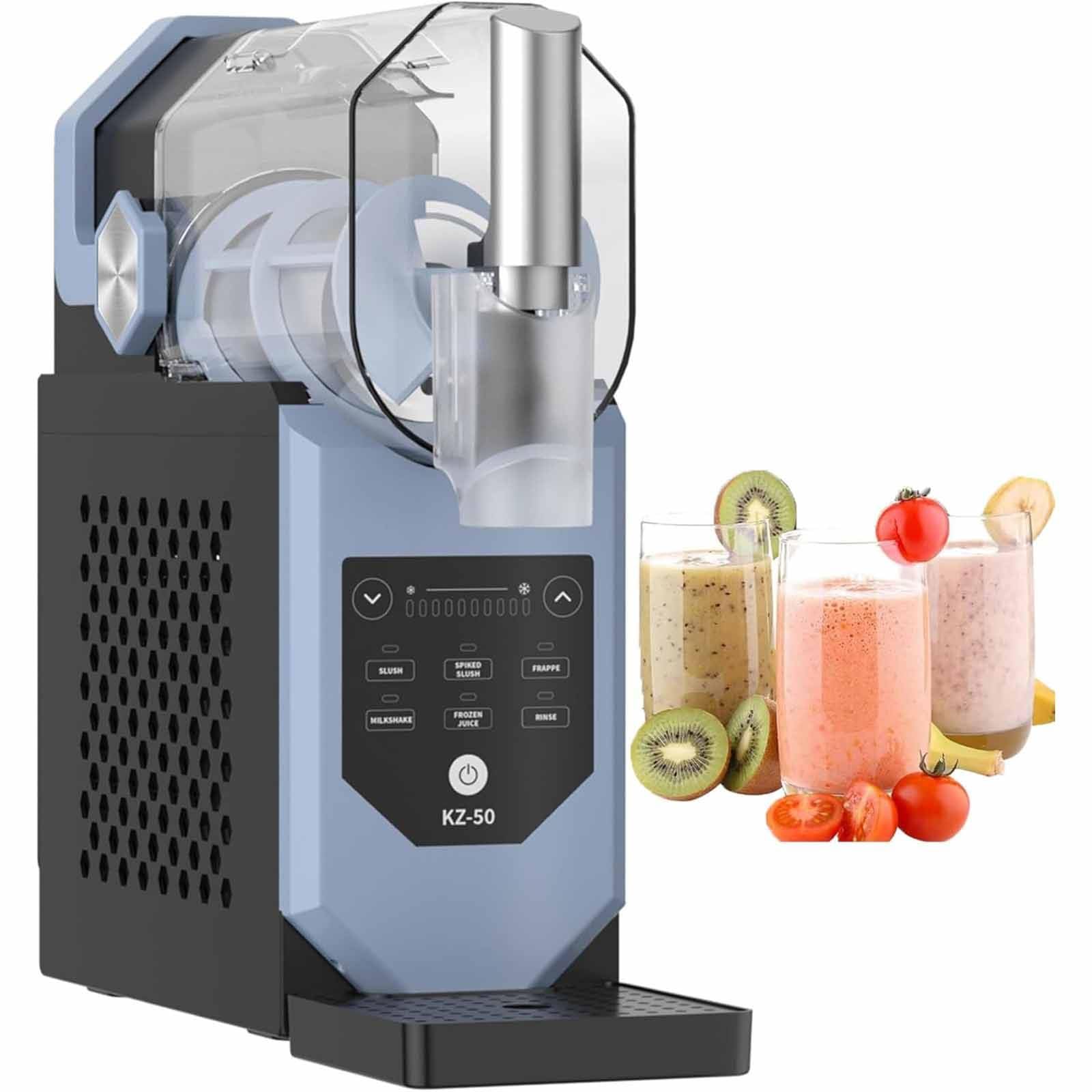 Granizadora De Hielo,Trituradora De Hielo Eléctrica con 5 Programas Preestablecidos,Gran Capacidad 2,0 L Y Tecnología De Congelación Rápida En 360°,para Frappés,Batidos,Cócteles,Vino