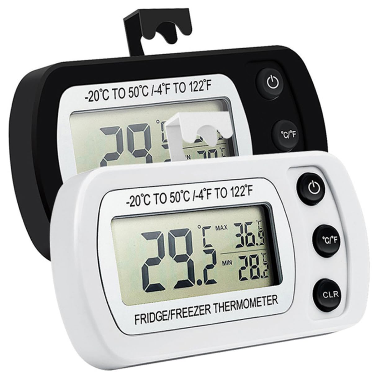 Alipis 6 Piezas termómetro de nevera temperatura más fría nevera de la alarma frigorifico y congelador termometro para frigorifico monitor de temperatura inalámbrico