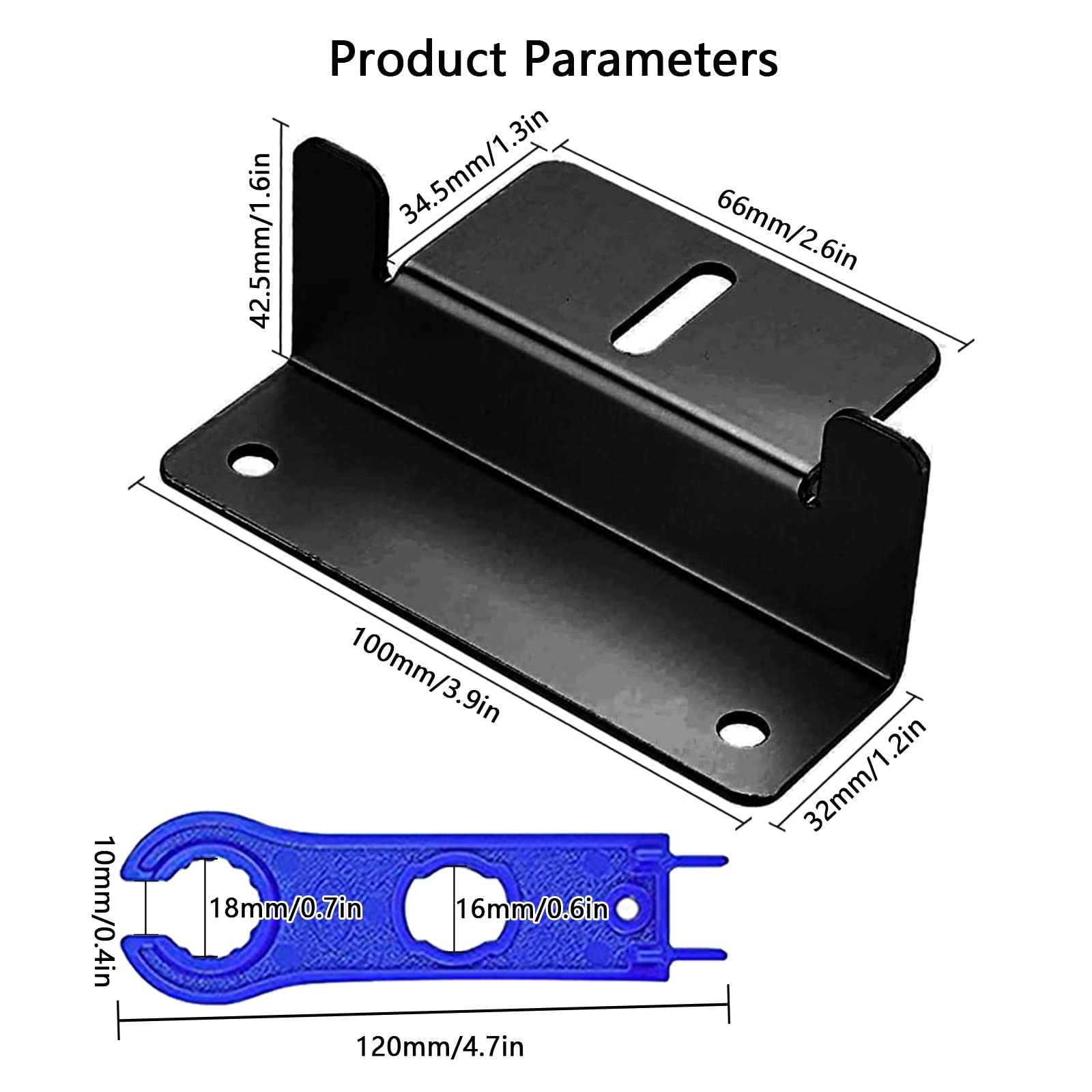 16 Pieza Soporte para Panel Solar, Panel Solar con Tuercas Tornillos y Herramientas de Instalación Soportes de Montaje Solares para Autocaravanas Barcos Montaje en Techo (Negro)