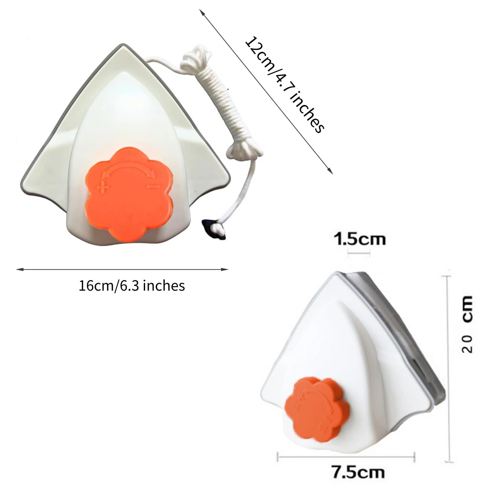 Zjyufy Magnetic Window Cleaner Tool Double-Sided Window Cleaner, Windshield Magnetic Car Window Cleaner, Adjustable Window Glass Wiper for High Rise